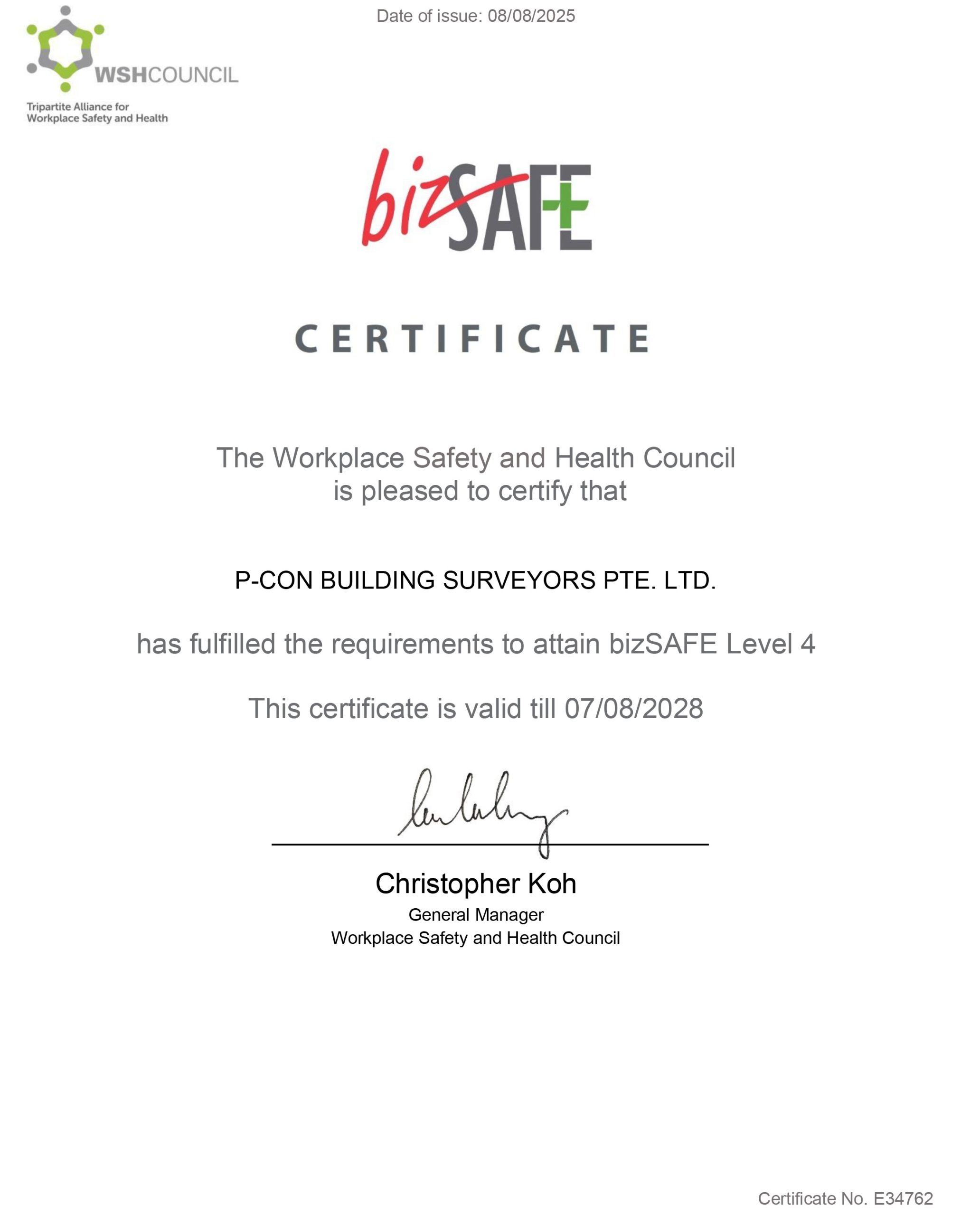 Biz Safe Cert (SG)- NEW
